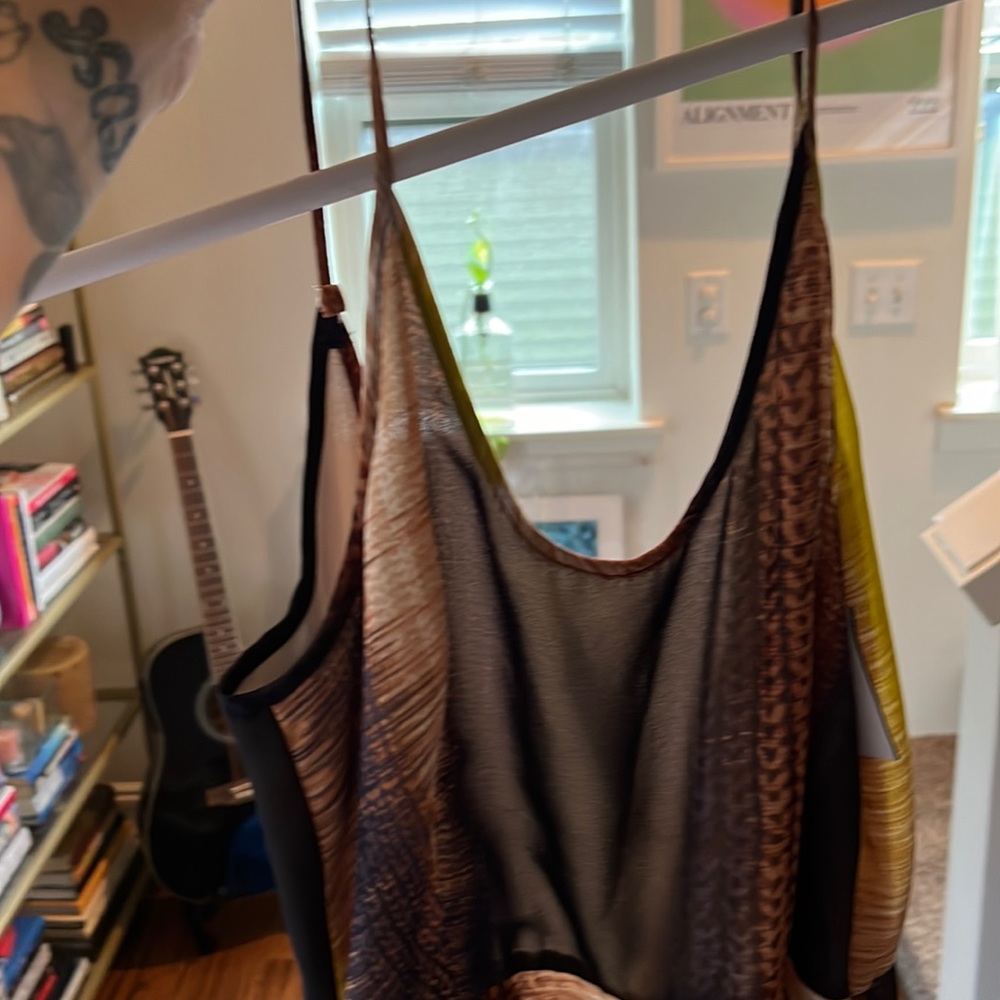 Spaghetti strap summer dress.